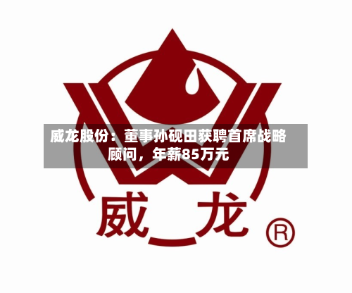 威龙股份：董事孙砚田获聘首席战略顾问，年薪85万元