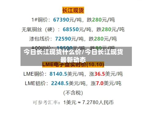 今日长江现货什么价/今日长江现货最新动态
