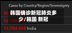 韩国确诊新冠肺炎多少/韩国 新冠