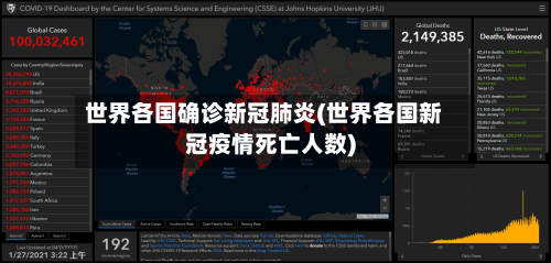 世界各国确诊新冠肺炎(世界各国新冠疫情死亡人数)