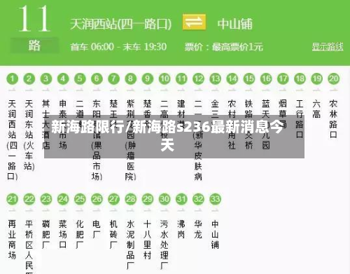 新海路限行/新海路s236最新消息今天