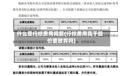 什么是行权费用间距(行权费用高于股价要放弃吗)