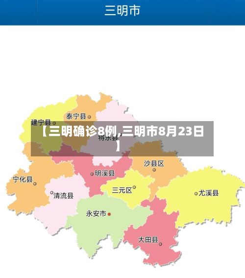 【三明确诊8例,三明市8月23日】