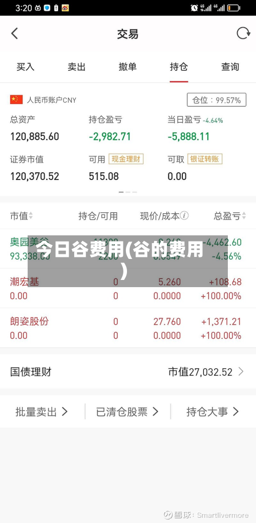 今日谷费用(谷的费用)